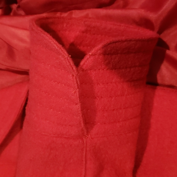 Pendleton red button up pea coat size small - Picture 8 of 8